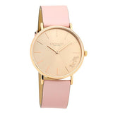 Coach Perry Rose Gold Dial Pink Leather Strap Watch for Women - 14503332-C Authentic Buy Shop Now