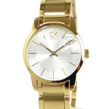Calvin Klein City White Dial Gold Steel Strap Watch for Women - K2G23546 Authentic Buy Shop Now