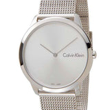 Calvin Klein Minimal Silver Dial Silver Mesh Bracelet Watch for Men - K3M211Y6 Authentic Buy Shop Now