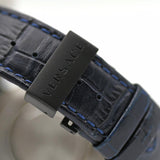 Versace V Race Chronograph Quartz Blue Dial Blue Leather Strap Watch For Men - VEBV00419 Authentic Buy Shop Now