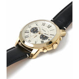 Fossil Grant Chronograph White Dial Black Leather Strap Watch for Men - FS5272 Authentic Buy Shop Now