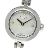 Gucci Diamantissima Quartz Diamonds White Dial Silver Steel Strap Watch For Women - YA141503 Authentic Buy Shop Now
