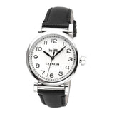 Coach Madison White Dial Black Leather Strap Watch for Women - 14502406 Authentic Buy Shop Now