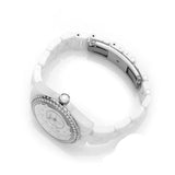 Chanel J12 Quartz Diamonds White Dial White Steel Strap Watch for Women - J12 H6418 Authentic Buy Shop Now