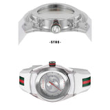 Gucci Sync Quartz White Dial White Rubber Strap Unisex Watch - YA137302 Authentic Buy Shop Now