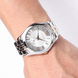 Emporio Armani Classic Quartz Silver Dial Two Tone Steel Strap Watch For Men - AR1824 Authentic Buy Shop Now