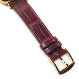 Gucci Grip Quartz Gold Dial Maroon Leather Strap Watch For Women - YA157402 Authentic Buy Shop Now