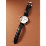 Fossil Townsman Twist Multifunction White Dial Black Leather Strap Watch for Men - ME1164 Authentic Buy Shop Now