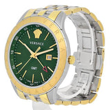 Versace Univers Quartz Green Dial Two Tone Steel Strap Watch for Men - VEBK00718 Authentic Buy Shop Now