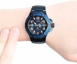 Guess Rigor Multifunction Black Dial Blue Steel Strap Watch for Men - W0218G4 Authentic Buy Shop Now