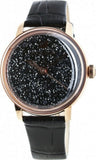 Swarovski Crystalline Hours Black Dial Black Leather Strap Watch for Women - 5295377 Authentic Buy Shop Now