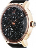 Swarovski Crystalline Hours Black Dial Black Leather Strap Watch for Women - 5295377 Authentic Buy Shop Now