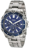 Fossil Garrett Chronograph Blue Dial Silver Steel Strap Watch for Men - FS5623 Authentic Buy Shop Now