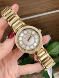 Michael Kors Kerry Mother of Pearl Dial Gold Steel Strap Watch for Women - MK3396 Authentic Buy Shop Now