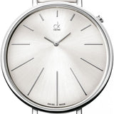 Calvin Klein Equal White Dial White Leather Strap Watch for Women - K3E231L6 Authentic Buy Shop Now