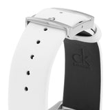 Calvin Klein Masculine Chronograph White Dial White Leather Strap Watch for Men - K2H27101 Authentic Buy Shop Now