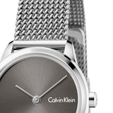 Calvin Klein Minimal Grey Dial Silver Mesh Bracelet Watch for Women - K3M231Y3 Authentic Buy Shop Now