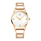 Calvin Klein Stately White Dial Gold Steel Strap Watch for Women - K3G2362W Authentic Buy Shop Now