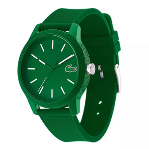 Lacoste 12.12 Green Dial Green Silicone Strap Watch for Men - 2010985 Authentic Buy Shop Now