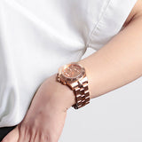 Marc Jacobs Blade Chronograph Rose Gold Dial Rose Gold Steel Strap Watch for Women - MBM3102 Authentic Buy Shop Now