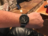 Fossil Dean Chronograph Black Dial Black Steel Strap Watch for Men - FS4721 Authentic Buy Shop Now
