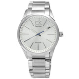 Calvin Klein Bold White Dial Silver Steel Strap Watch for Men - K2241120 Authentic Buy Shop Now