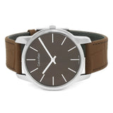Calvin Klein City Brown Dial Brown Leather Strap Watch for Men - K2G211GK Authentic Buy Shop Now