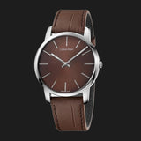 Calvin Klein City Brown Dial Brown Leather Strap Watch for Men - K2G211GK Authentic Buy Shop Now