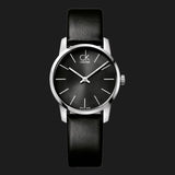 Calvin Klein City Black Dial Black Leather Strap Watch For Women - K2G23107 Authentic Buy Shop Now