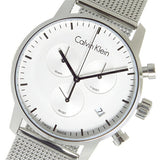 Calvin Klein City Chronograph White Dial Silver Mesh Bracelet Watch for Men - K2G27126 Authentic Buy Shop Now