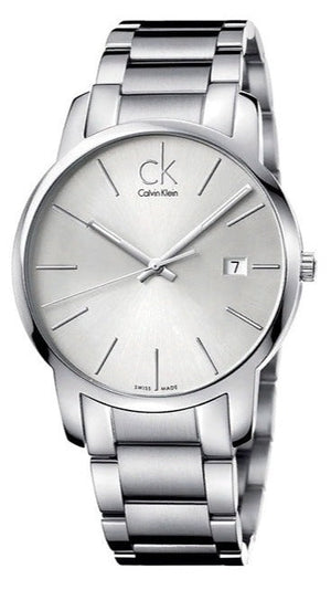 Calvin Klein City Silver Dial Silver Steel Strap Watch for Men - K2G2G146 Authentic Buy Shop Now