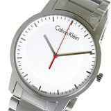 Calvin Klein City Quartz White Dial Silver Steel Strap Watch for Men - K2G2G1Z6 Authentic Buy Shop Now
