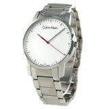Calvin Klein City Quartz White Dial Silver Steel Strap Watch for Men - K2G2G1Z6 Authentic Buy Shop Now