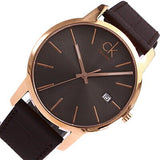 Calvin Klein City Chronograph Brown Dial Brown Leather Strap Watch for Men - K2G2G6G3 Authentic Buy Shop Now