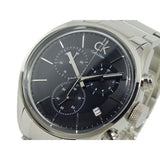 Calvin Klein Masculine Chronograph Black Dial Silver Steel Strap Watch for Men - K2H27104 Authentic Buy Shop Now