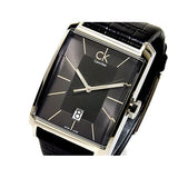 Calvin Klein Window Black Dial Black Leather Strap Watch for Men - K2M21107 Authentic Buy Shop Now