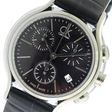 Calvin Klein Skirt Chronograph Black Dial Black Leather Strap Watch for Men - K2U291C1 Authentic Buy Shop Now