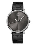 Calvin Klein Accent Black Dial Black Leather Strap Watch for Men - K2Y2X1C3 Authentic Buy Shop Now