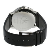Calvin Klein Minimal Black Dial Black Leather Strap Watch for Men - K3M211C3 Authentic Buy Shop Now