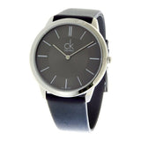 Calvin Klein Minimal Black Dial Black Leather Strap Watch for Men - K3M211C4 Authentic Buy Shop Now