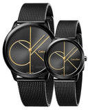 Calvin Klein Minimal Black Dial Black Mesh Bracelet Watch for Men - K3M214X1 Authentic Buy Shop Now