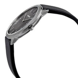 Calvin Klein Minimal Black Dial Black Leather Strap Watch for Men - K3M211C4 Authentic Buy Shop Now