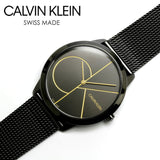 Calvin Klein Minimal Black Dial Black Mesh Bracelet Watch for Women - K3M224X1 Authentic Buy Shop Now