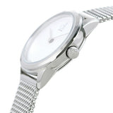 Calvin Klein Minimal White Dial Silver Mesh Bracelet Watch for Women - K3M2312Y Authentic Buy Shop Now