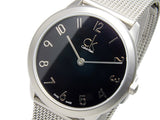 Calvin Klein Minimal Black Dial Silver Mesh Bracelet Watch for Women - K3M52151 Authentic Buy Shop Now