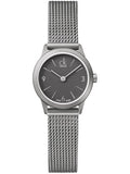 Calvin Klein Minimal Grey Dial Silver Mesh Bracelet Watch for Women - K3M53154 Authentic Buy Shop Now