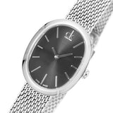 Calvin Klein Incentive Black Dial Silver Mesh Bracelet Watch for Women - K3P23121 Authentic Buy Shop Now