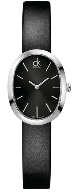 Calvin Klein Incentive Black Dial Black Rubber Strap Watch for Women - K3P231C1 Authentic Buy Shop Now