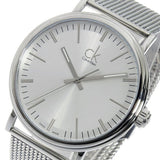 Calvin Klein Surround Silver Dial Silver Mesh Bracelet Watch for Men - K3W21126 Authentic Buy Shop Now
