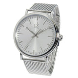 Calvin Klein Surround Silver Dial Silver Mesh Bracelet Watch for Men - K3W21126 Authentic Buy Shop Now